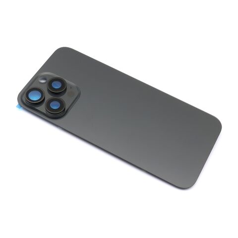 Poklopac baterije - Iphone 15 Pro Max crni Titanium (NO LOGO) (MS).