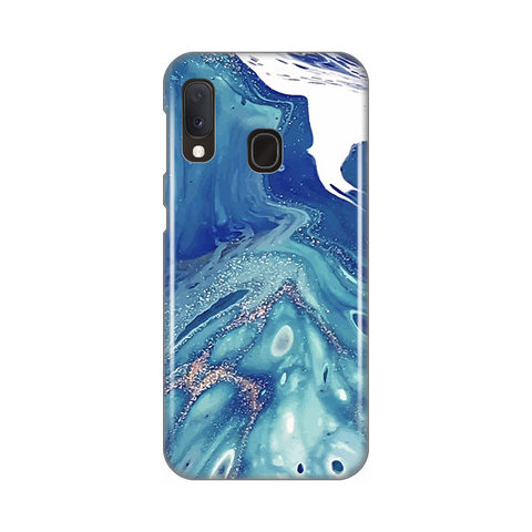 PRINT silikonska futrola - Samsung A202 Galaxy A20E Blue Marble.