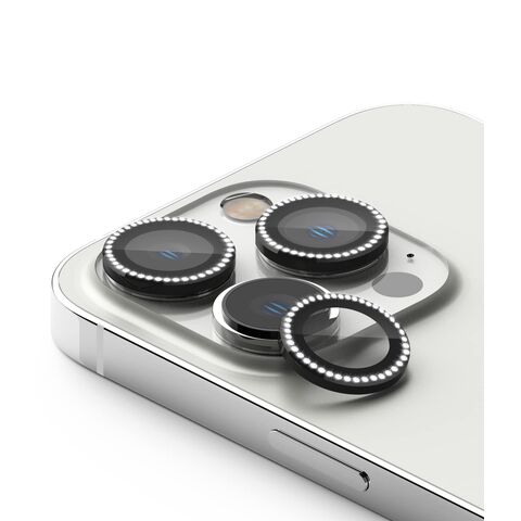 Folija za zastitu kamere DIAMOND - iPhone 16 Pro (6.3)/16 Pro Max (6.9) crna (MS).