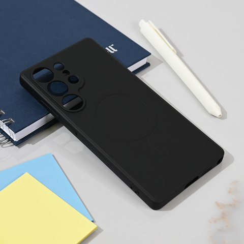 Teracell GIULIETTA silikonska futrola Magsafe - Samsung S938 Galaxy S25 Ultra crna.