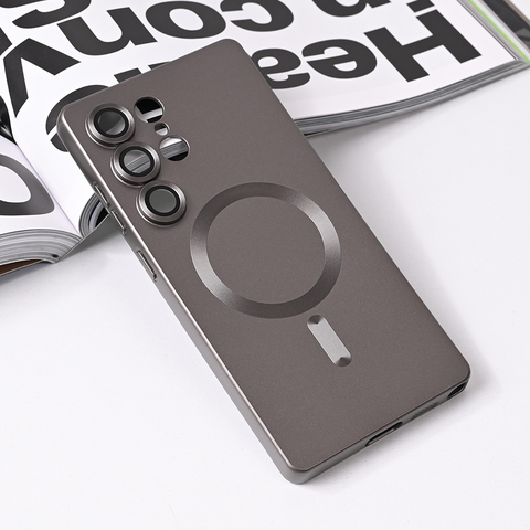 Zastitna futrola Magsafe Chrome - Samsung S938 Galaxy S25 Ultra siva.