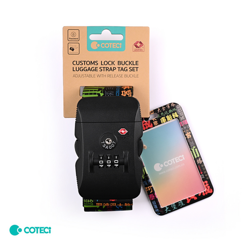 Sigurnosna traka - kofer sa sifrom Coteci Text Landmarks.