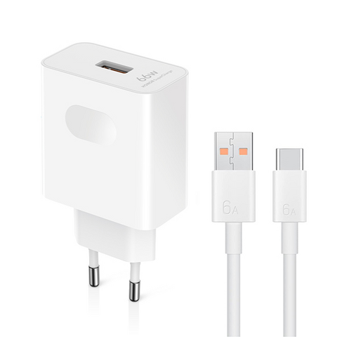 Kucni punjac Honor Super Charge 66W sa type-c kablom beli 1m/6A.