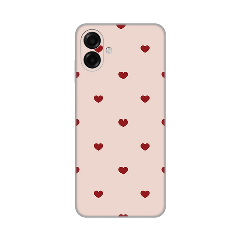PRINT silikonska futrola - Samsung A075F Galaxy A07 Beige Hearts.