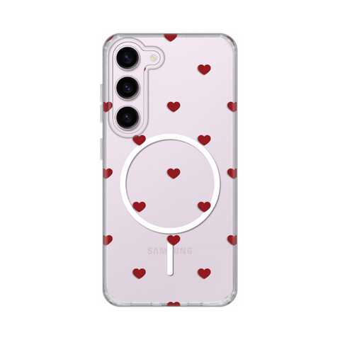 Zastitna futrola print Magsafe - Samsung S911B Galaxy S23 Red Hearts.
