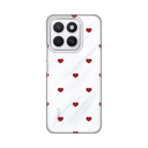 PRINT silikonska futrola - Huawei Honor X8c Red Hearts.