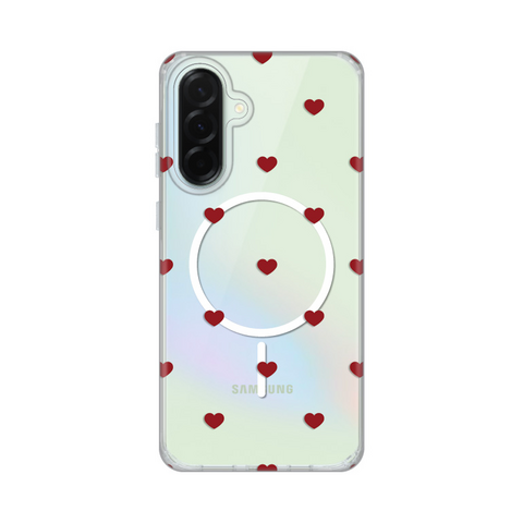 Zastitna futrola print Magsafe - Samsung A366 Galaxy A36 5G Red Hearts.