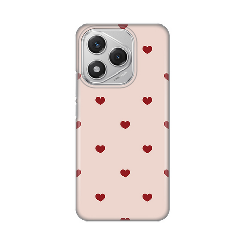 PRINT silikonska futrola - Huawei Honor 400 Lite Beige Hearts.