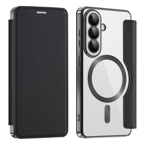 Zastitna futrola Magsafe Lux bi fold (na preklop) - Samsung A376 Galaxy A37 crna.