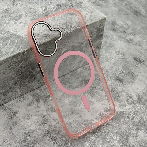 Zastitna futrola COLOR RING MagSafe - iPhone 17 roze (MS).