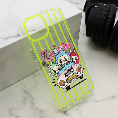 Zastitna futrola print PARTY - iPhone 13 (6.1) zuta LBB004 (MS).