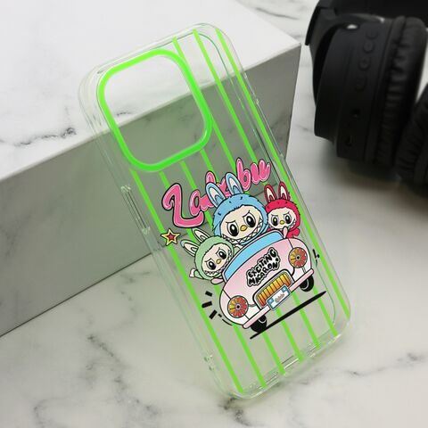 Zastitna futrola print PARTY - iPhone 15 Pro (6.1) zelena LBB004 (MS).