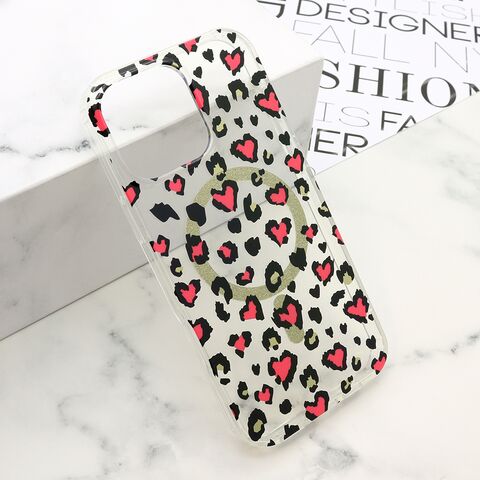 Zastitna futrola LEOPARD MagSafe - iPhone 16 Pro Max (6.9) roze (MS).