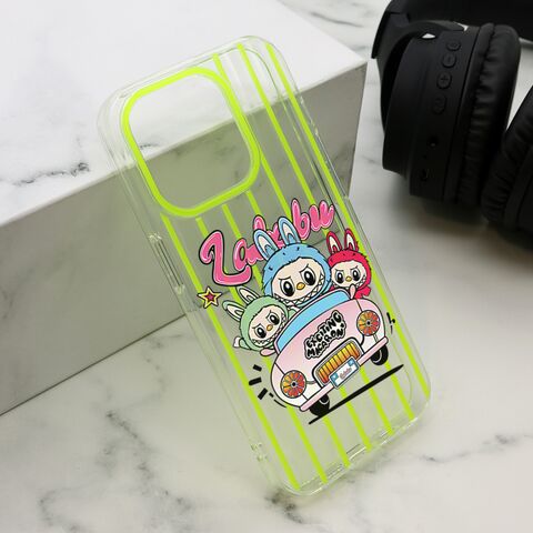 Zastitna futrola print PARTY - iPhone 15 Pro (6.1) zuta LBB004 (MS).