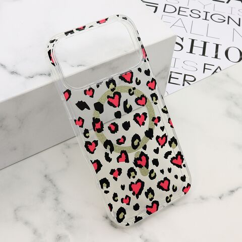 Zastitna futrola LEOPARD MagSafe - iPhone 17 Pro Max (6.9) roze (MS).