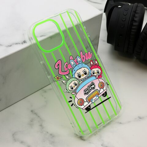 Zastitna futrola print PARTY - iPhone 15 zelena LBB004 (MS).