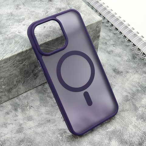 Zastitna futrola SILKY MAGSAFE mat - iPhone 15 Pro Max (6.7) ljubicasta (MS).