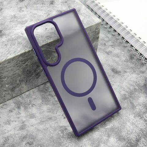 Zastitna futrola SILKY MAGSAFE mat - Samsung Galaxy S23 Ultra ljubicasta (MS).