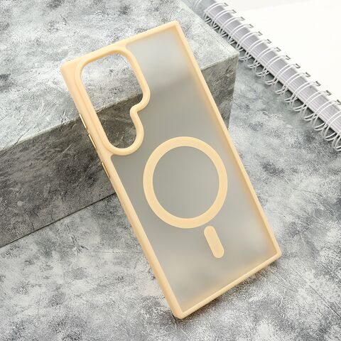 Zastitna futrola SILKY MAGSAFE mat - Samsung Galaxy S23 Ultra roze (MS).