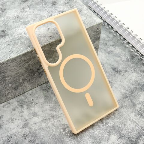 Zastitna futrola SILKY MAGSAFE mat - Samsung S928 Galaxy S24 Ultra 5G roze (MS).