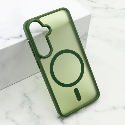 Zastitna futrola SILKY MAGSAFE mat - Samsung S921 Galaxy S24 5G zelena (MS).