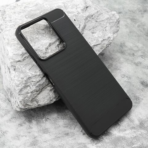 Zastitna silikonska futrola BRUSHED - Xiaomi Redmi 13C/Poco C65 pro crna (MS).