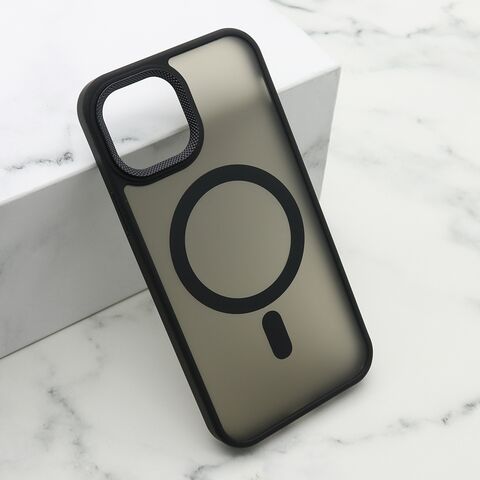 Zastitna futrola SILKY MAGSAFE II - Iphone 12/12 Pro (6.1) crna (MS).