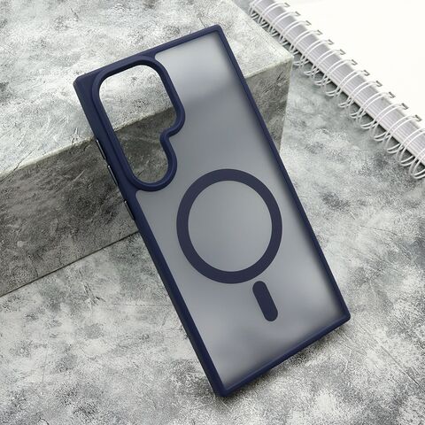 Zastitna futrola SILKY MAGSAFE mat - Samsung Galaxy S23 Ultra plava (MS).