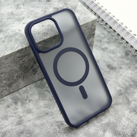 Zastitna futrola SILKY MAGSAFE mat - iPhone 15 Pro Max (6.7) plava (MS).