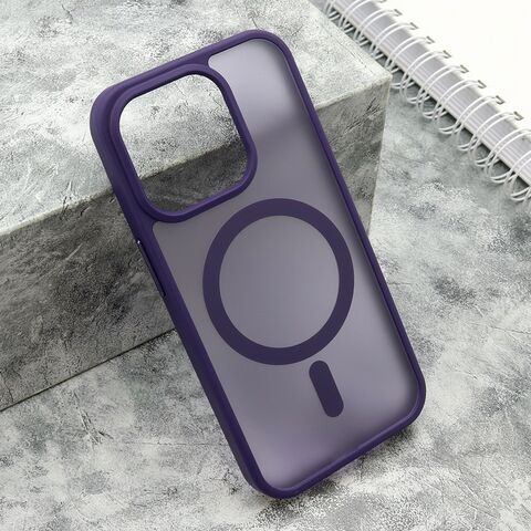 Zastitna futrola SILKY MAGSAFE mat - iPhone 15 Pro (6.1) ljubicasta (MS).