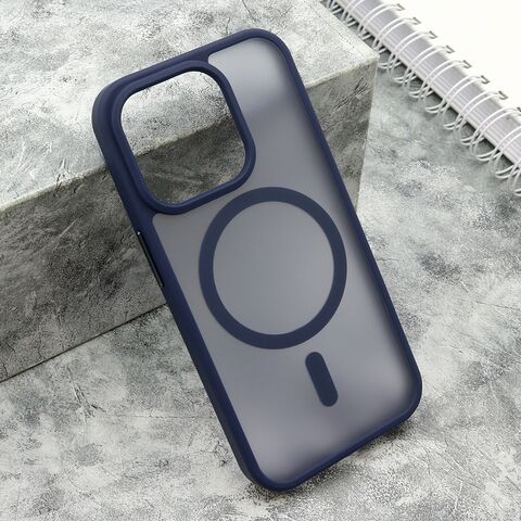 Zastitna futrola SILKY MAGSAFE mat - iPhone 15 Pro (6.1) plava (MS).