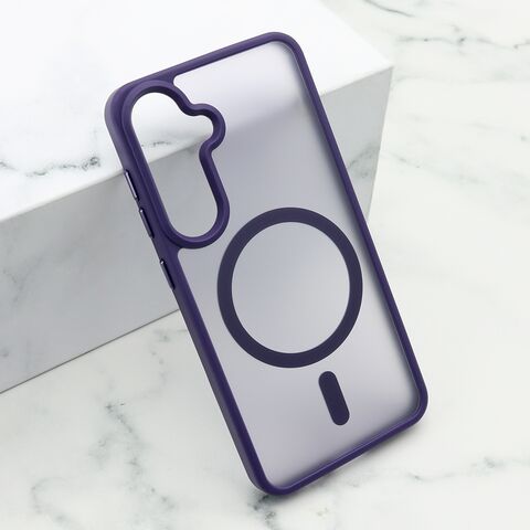 Zastitna futrola SILKY MAGSAFE mat - Samsung S921 Galaxy S24 5G ljubicasta (MS).