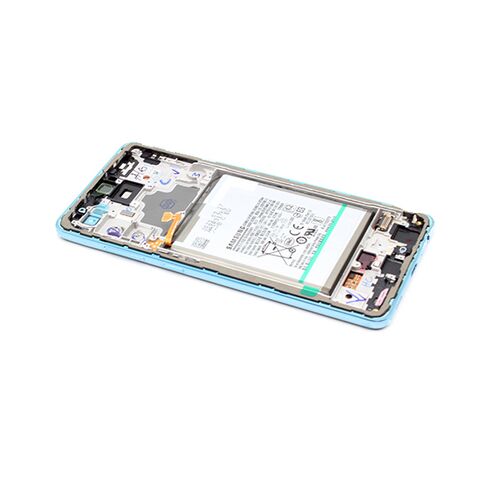 LCD ekran (displej) - Samsung A725F/A726B Galaxy A72 4G/5G + Touch screen + okvir blue Full ORG EU (MS).