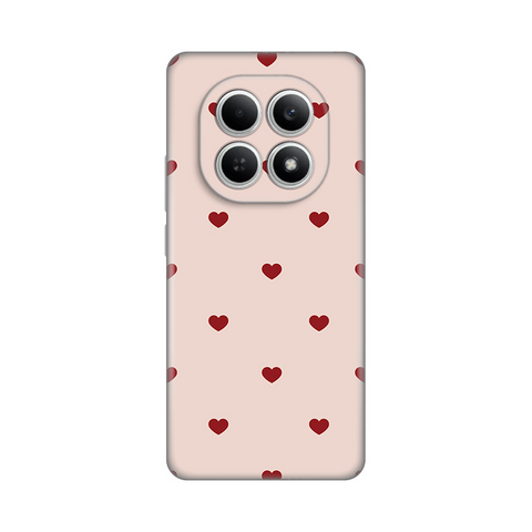 PRINT silikonska futrola - Xiaomi Redmi Note 15 5G Beige Hearts.