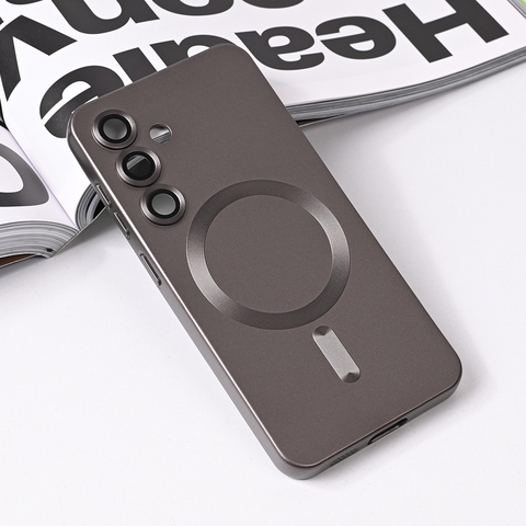 Zastitna futrola Magsafe Chrome - Samsung S931 Galaxy S25 siva.