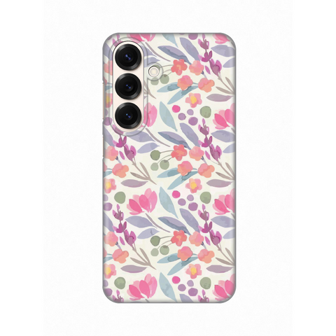 PRINT silikonska futrola - Samsung S931 Galaxy S25 Watercolor Flowers.