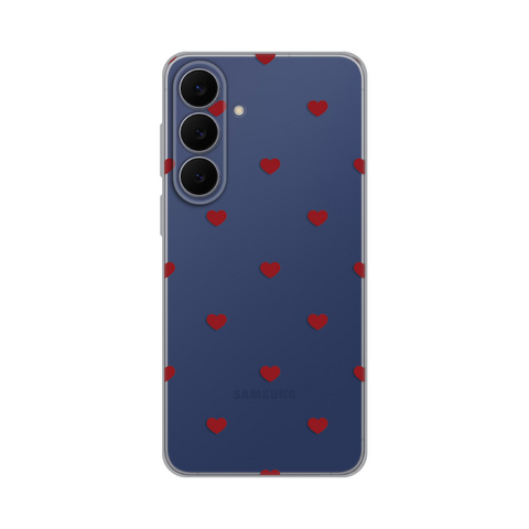 PRINT silikonska futrola - Samsung S731B Galaxy S25 Fe Red Hearts.