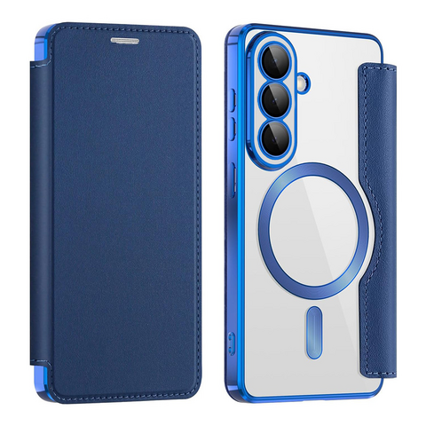 Zastitna futrola Magsafe Lux bi fold (na preklop) - Samsung A376 Galaxy A37 plava.