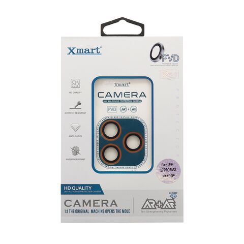 Folija za zastitu kamere X-MART PVD camera film - iPhone 17 Pro (6.3)/iPhone 17 Pro Max (6.9) narandzasta (MS).