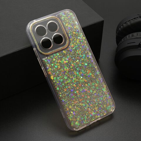 Zastitna futrola CRYSTAL GLOW - Huawei Honor X8c narandzasta (MS).