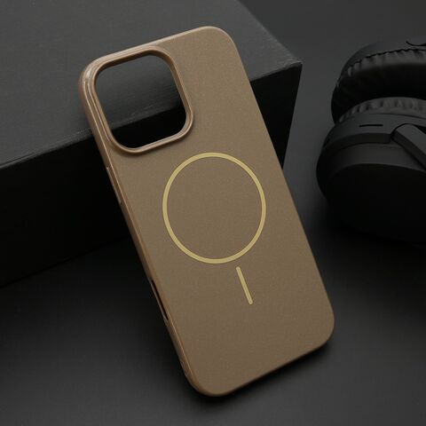 Zastitna futrola JELLY MagSafe - iPhone 16 Pro Max (6.9) tamno zlatna (MS).