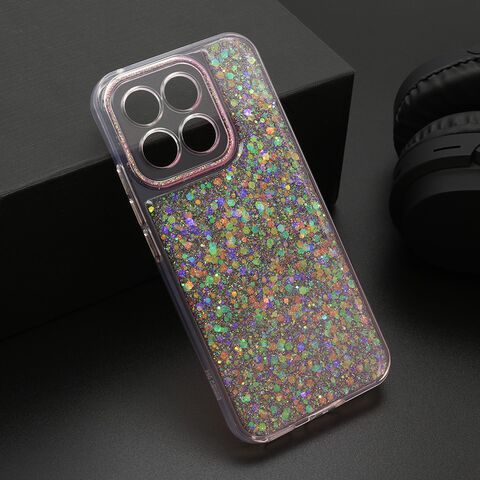 Zastitna futrola CRYSTAL GLOW - Huawei Honor X8c roze (MS).