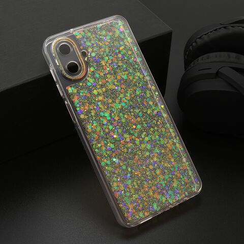 Zastitna futrola CRYSTAL GLOW - Samsung A075F Galaxy A07 narandzasta (MS).