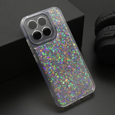 Zastitna futrola CRYSTAL GLOW - Huawei Honor X8c srebrna (MS).