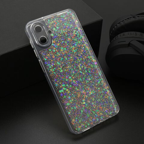 Zastitna futrola CRYSTAL GLOW - Samsung A075F Galaxy A07 srebrna (MS).