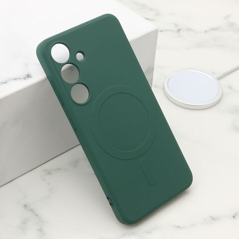 Zastitna futrola VELVET TOUCH MagSafe - Samsung S921 Galaxy S24 5G tamno zelena (MS).