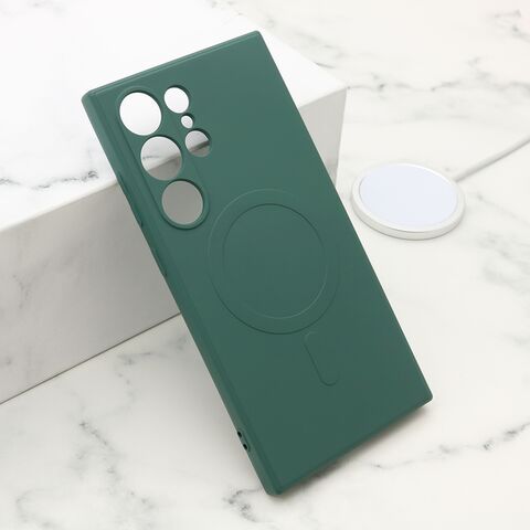 Zastitna futrola VELVET TOUCH MagSafe - Samsung S928 Galaxy S24 Ultra 5G tamno zelena (MS).