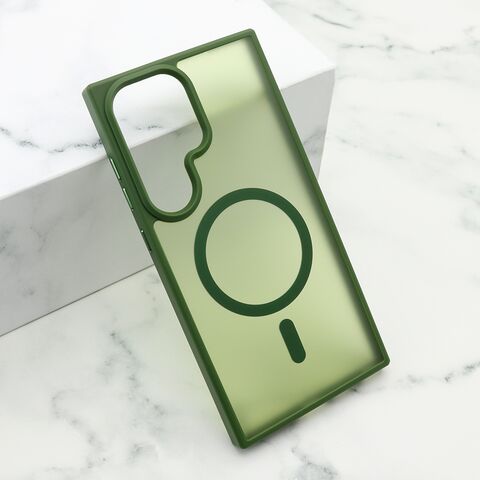 Zastitna futrola SILKY MAGSAFE mat - Samsung S928 Galaxy S24 Ultra 5G zelena (MS).