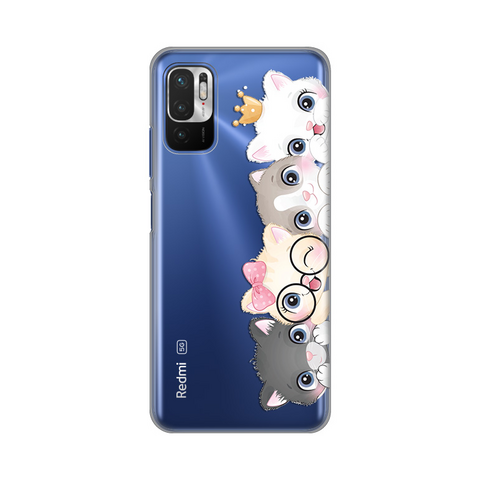 PRINT silikonska futrola skin (ultra tanka) - Xiaomi Redmi Note 10 5G Cats.