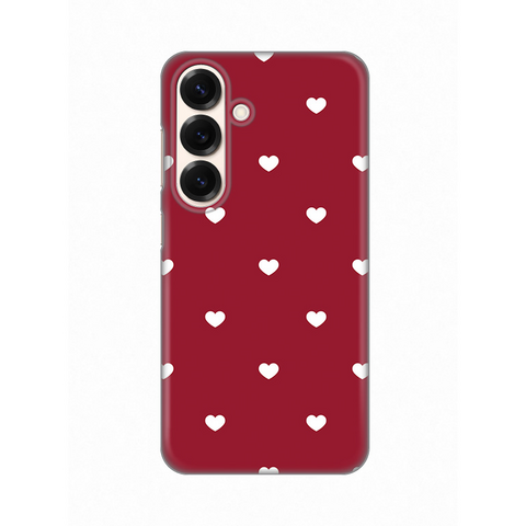 PRINT silikonska futrola skin (ultra tanka) - Samsung S931 Galaxy S25 Burgundy Hearts.
